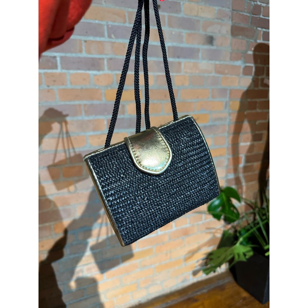 Gold/Black Purse Crossbody - image 1